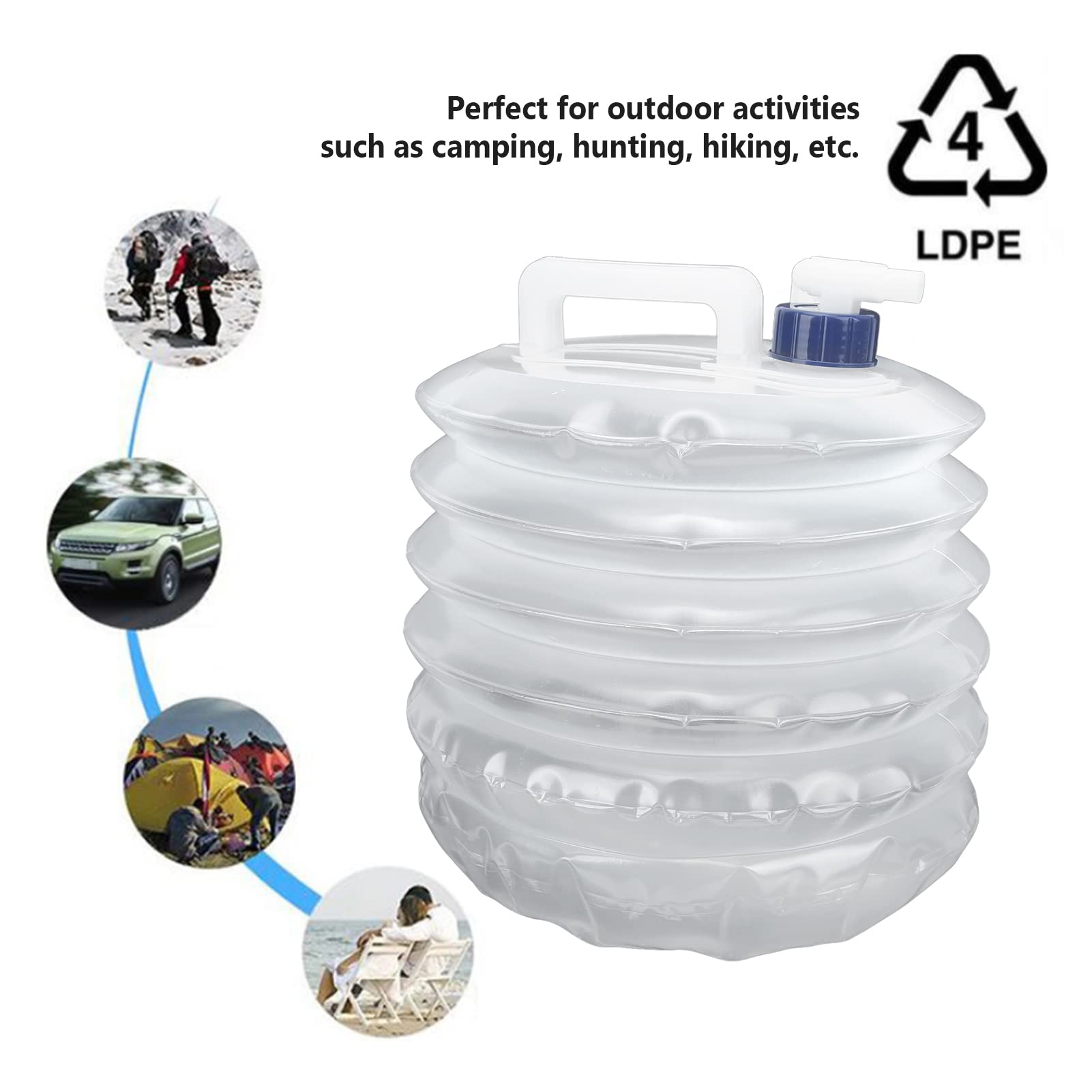 Aramox water storage jug in outdoor camping setup for versatile storage.