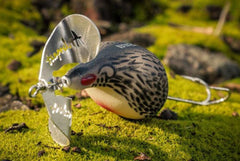 Arbogast Buzz Plug weedless design helps fish through heavy cover.