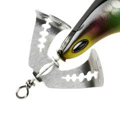 Arbogast Buzz Plug retrieves with a wobble to entice strikes.