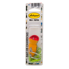 Arbogast Hula Popper Frog Yellow Belly detailed skirt in action