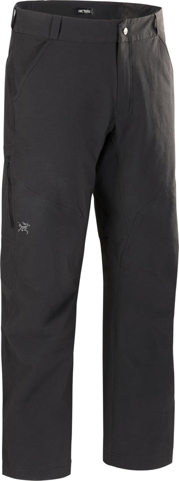 Arc'teryx Cronin Cotton-nylon weave close-up highlights breathable durability.