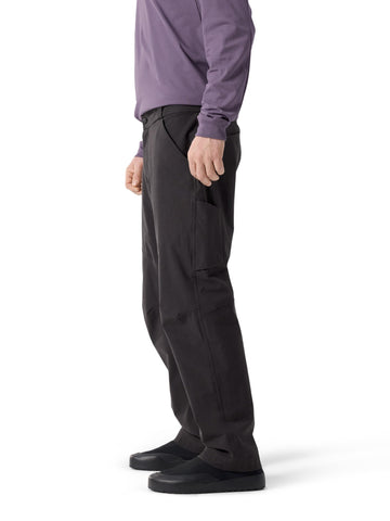 Arc'teryx Cronin right thigh zip pocket detail for quick access.
