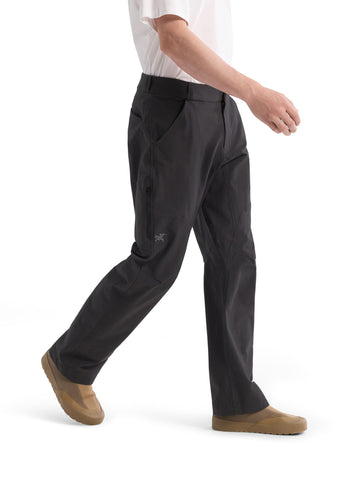 Arc'teryx Cronin Pant side pocket close-up for secure storage during climbs.