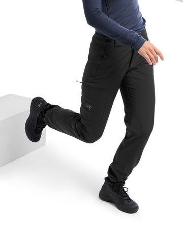 Arc'teryx Gamma MX Pant DWR finish shedding moisture on damp trail