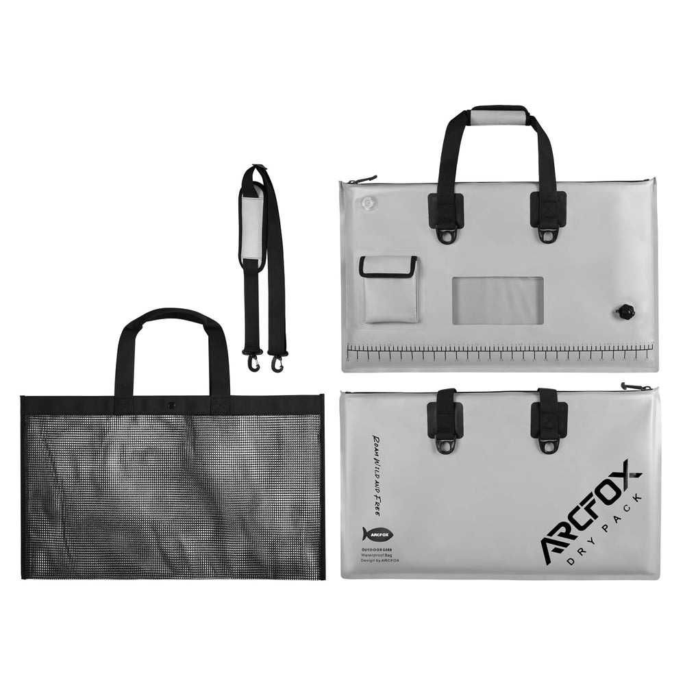 ARCFOX Live Fish Bag detachable mesh liner for easy washing and drying.