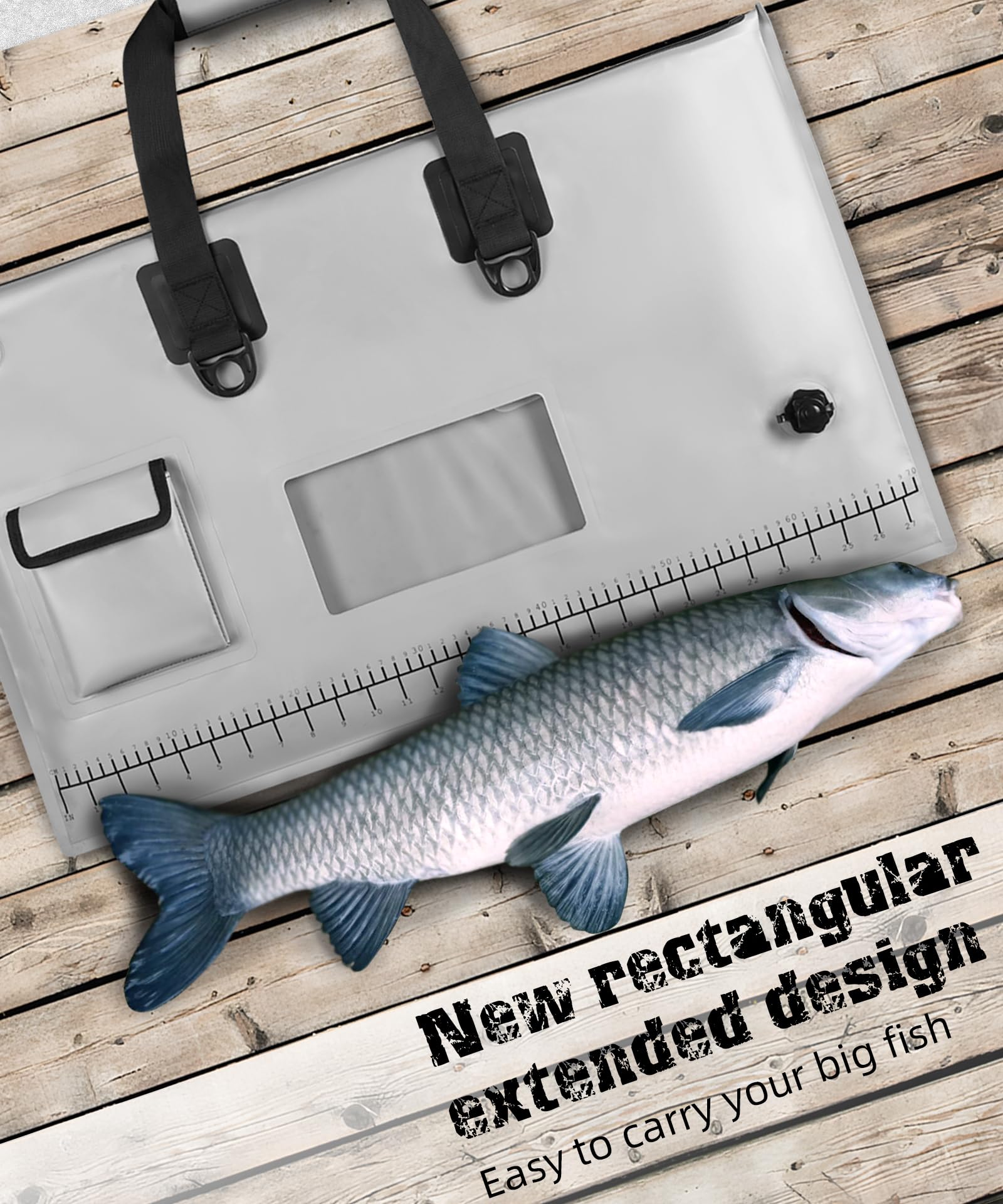 ARCFOX Live Fish Bag see-through window lets status check without opening.