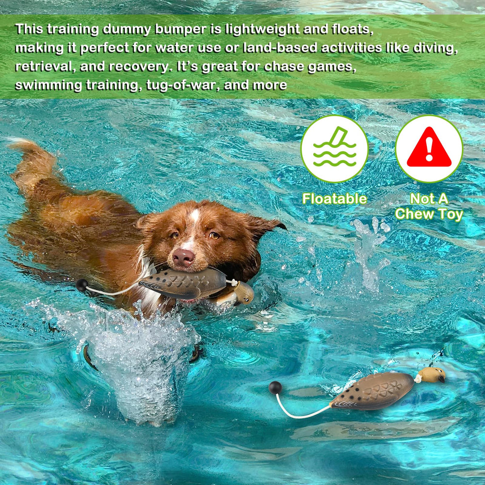 Archerest dove dummy supports land and water training drills.