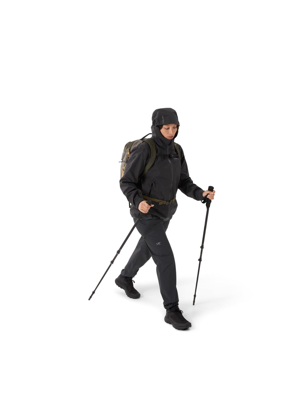 Arc'teryx Beta Jacket Women's hem adjustment detail helps seal drafts.