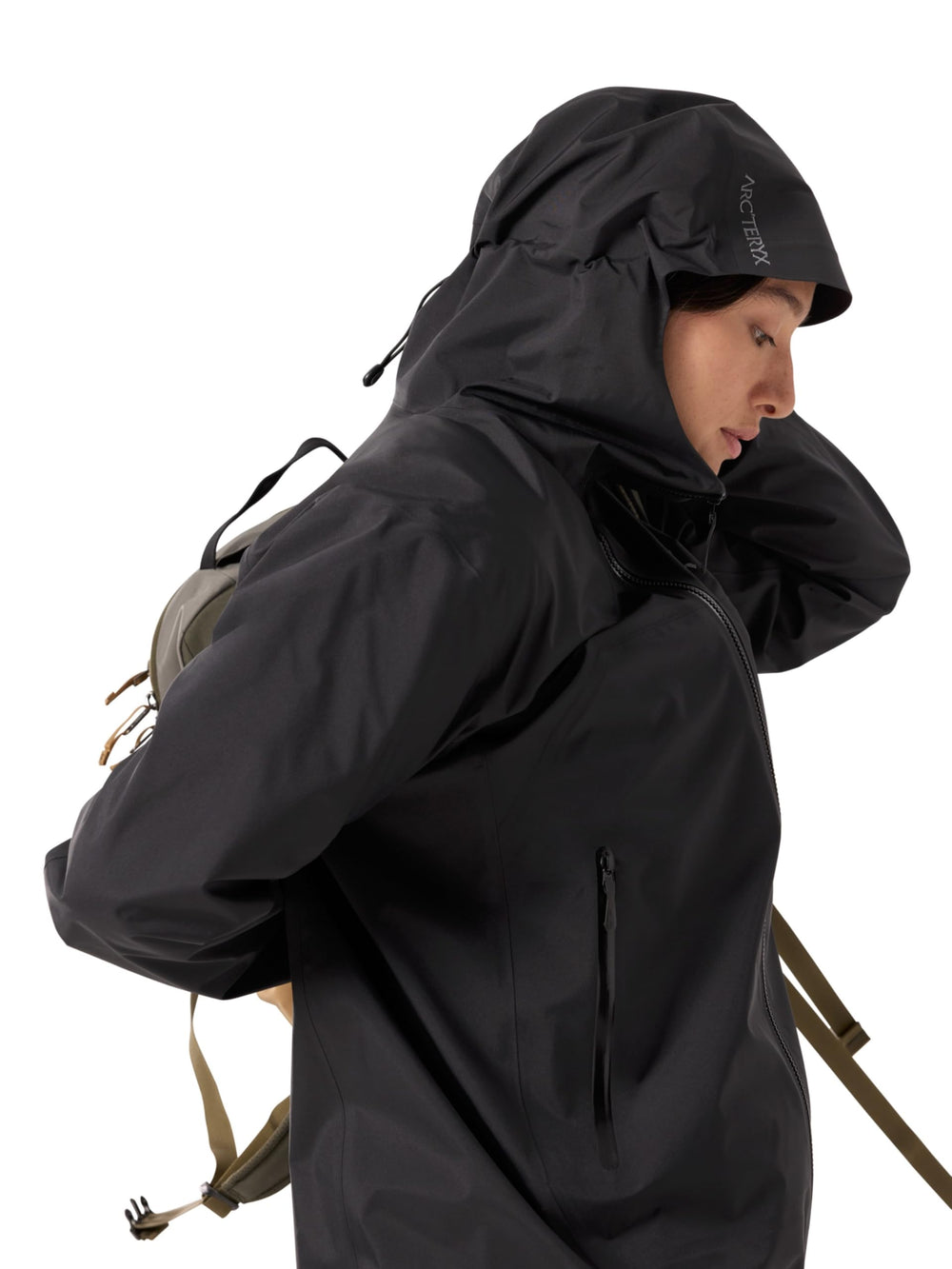 Arc'teryx Beta Jacket Women's RECCO reflector feature noted for safety.