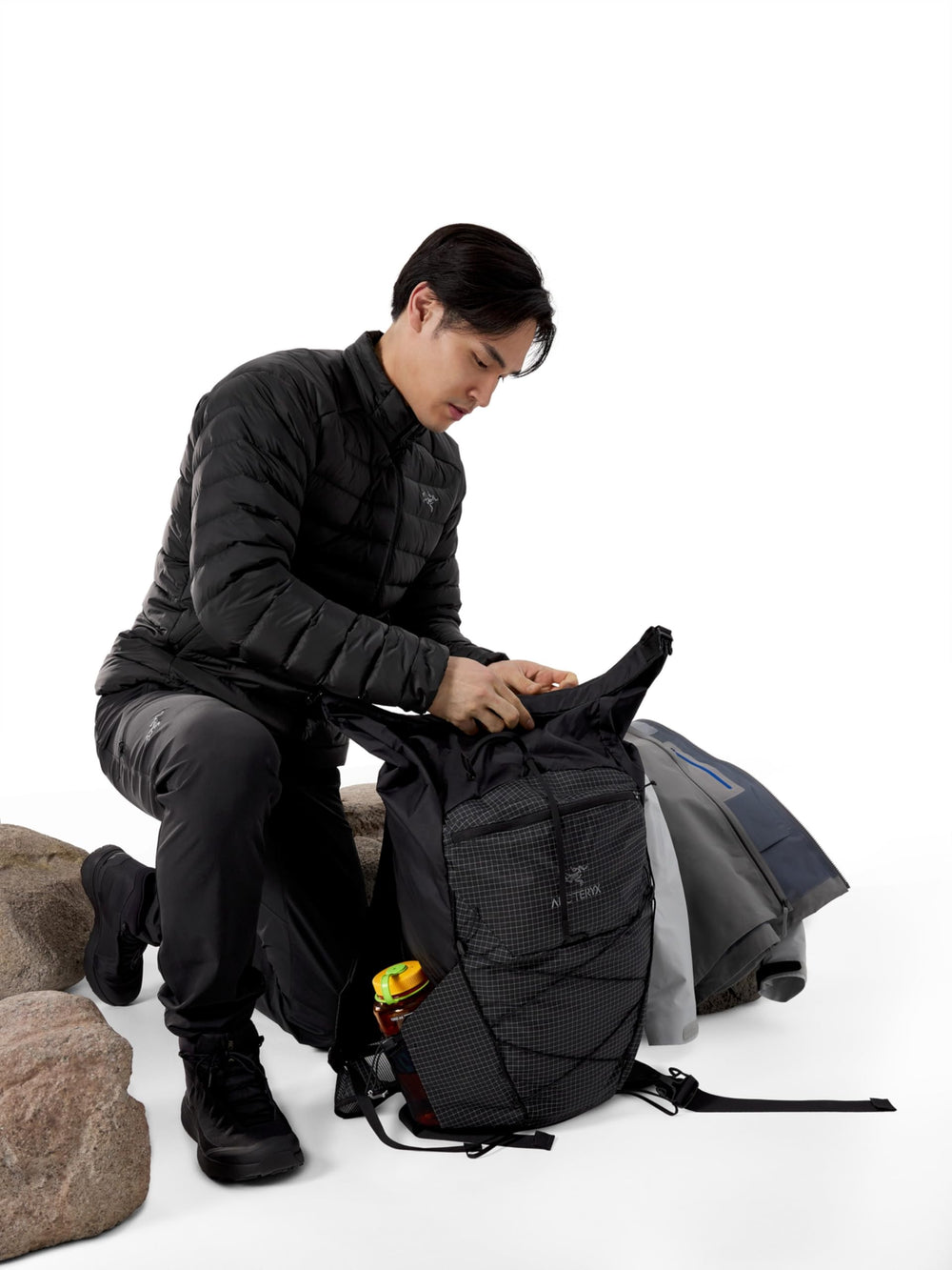 Arc'teryx Cerium Jacket Men down mapping illustrates targeted insulation warmth