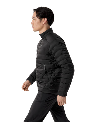 Arc'teryx Cerium Jacket Men front view reveals streamlined fit for layering