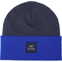 Arc'teryx Color Block Toque with color-block design offering midweight warmth for hiking.
