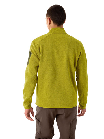 Arc'teryx Covert 1/2 Zip Neck front zip venting for temperature control.