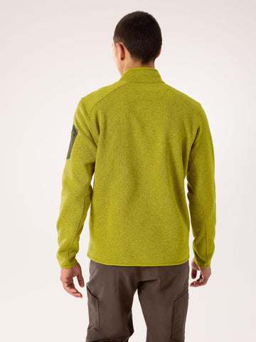 Arc'teryx Covert 1/2 Zip Neck recycled polyester fabric supports sustainability.