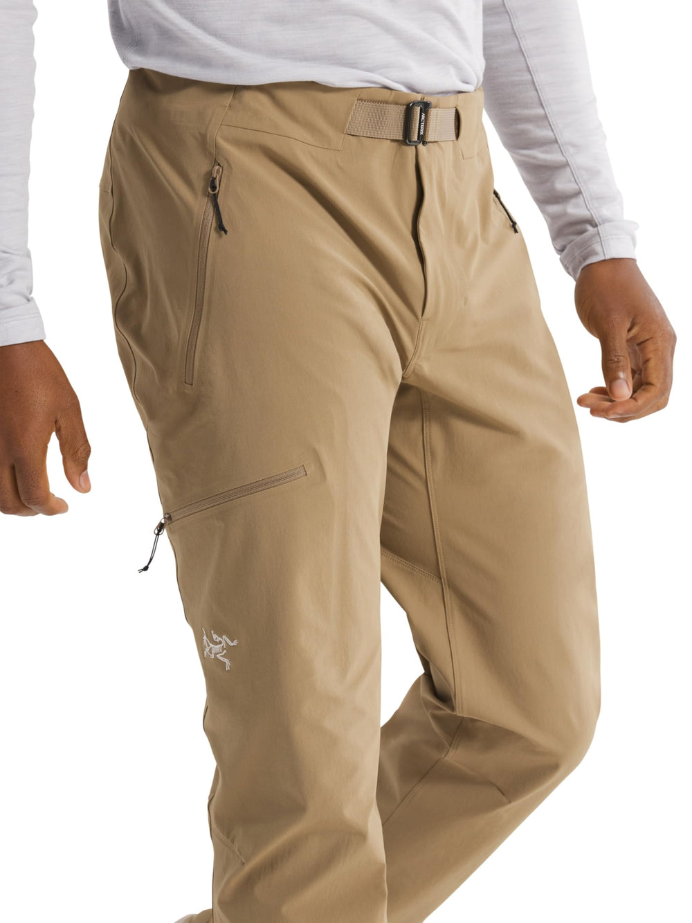 Arc'teryx Gamma Pant laminated cuffs for sleek under-gear fit