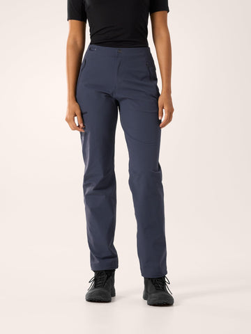 Arc'teryx Gamma Pant Women's abrasion-resistant softshell fabric.