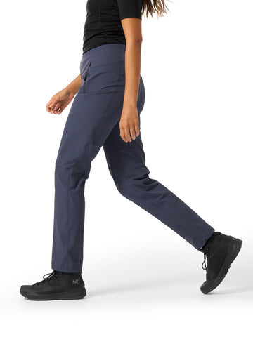 Arc'teryx Gamma Pant women's stretch fabric enables full range of motion.