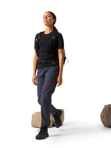 Arc'teryx Gamma Pant weather-resistant softshell protects against wind.