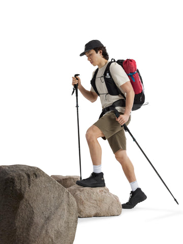 Arc'teryx Gamma SL Short 11 harness-fit on hipbelt conveys comfortable mobility