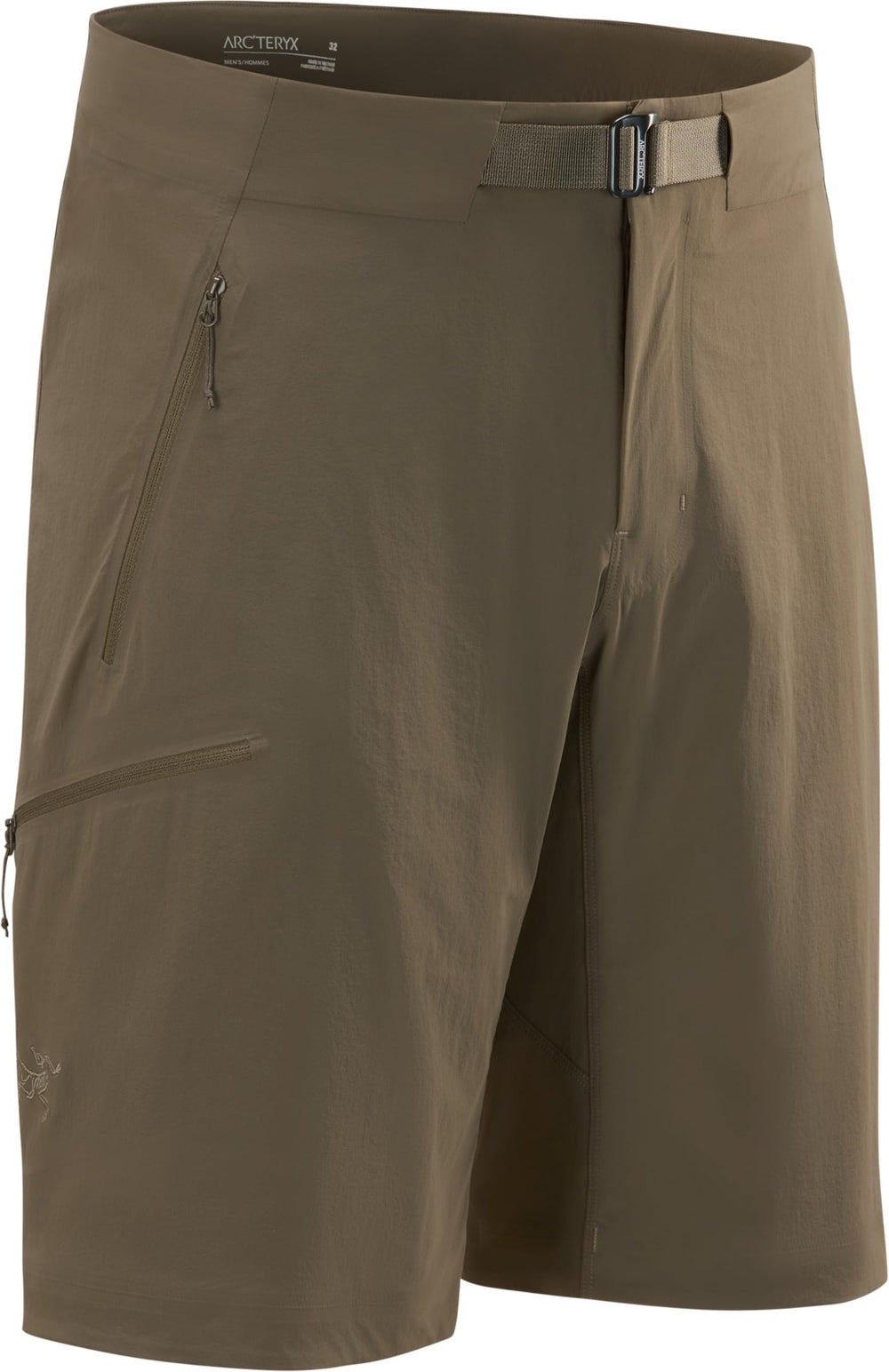 Arc'teryx Gamma SL Short 11 on-trail shot emphasizes freedom of movement and lightweight design