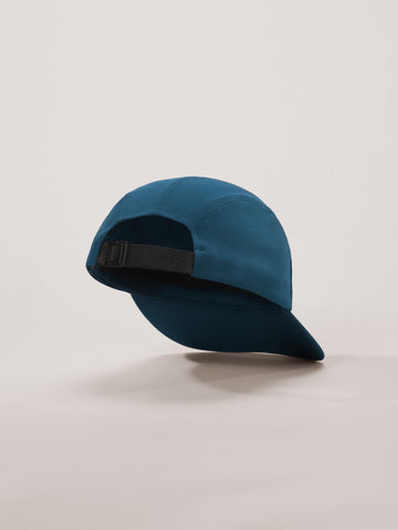 Arc'teryx Gamma 5 Panel Cap brim closeup—shape-retaining EVA foam.