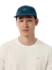 Arc'teryx Gamma 5 Panel Cap front view—sun protection during outdoor activities.