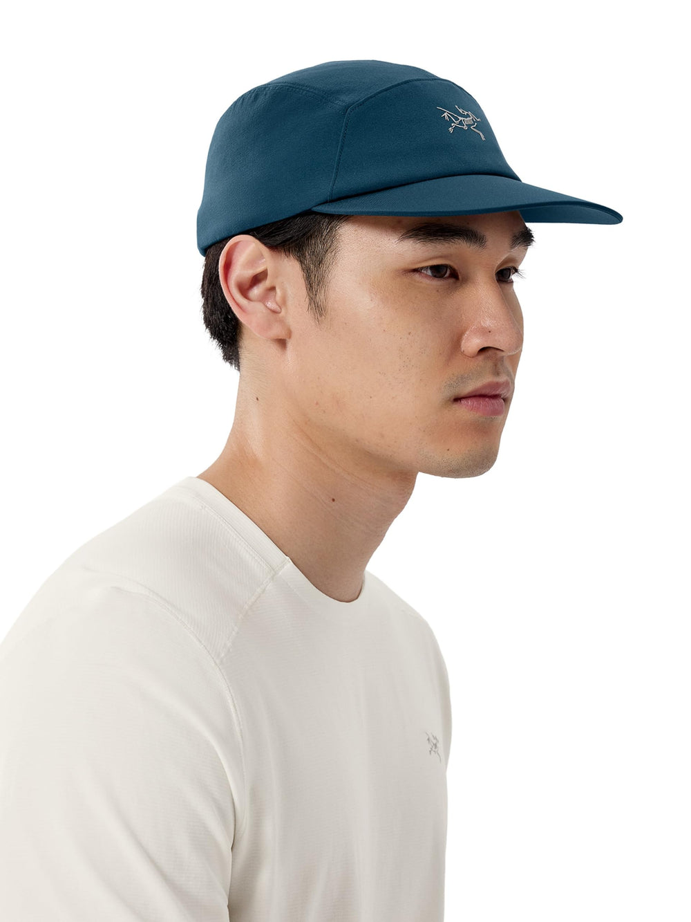 Arc'teryx Gamma 5 Panel Cap side view—adjustable fit for hikes.