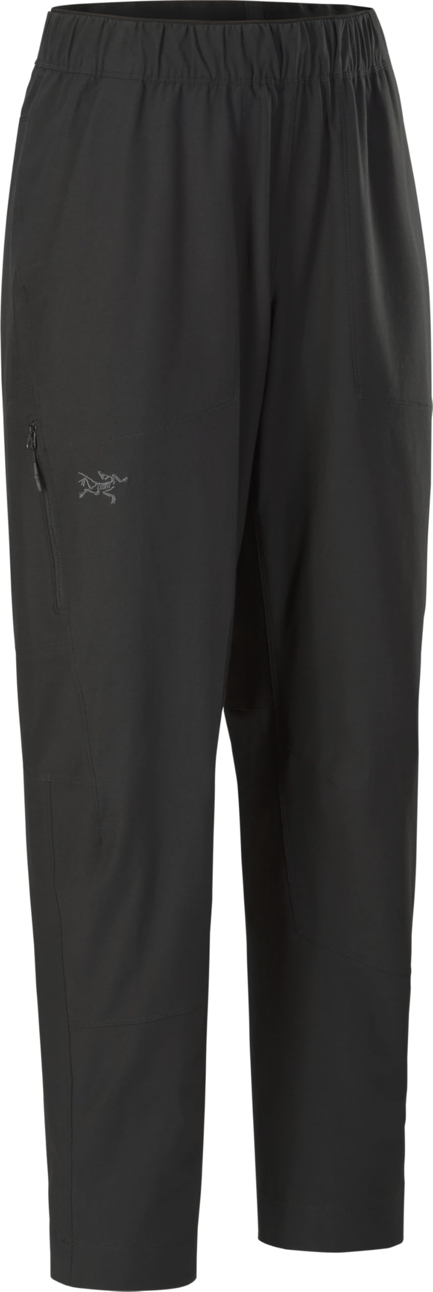 Arc'teryx Kragg Cotton Pant knee area flex illustrating range of motion
