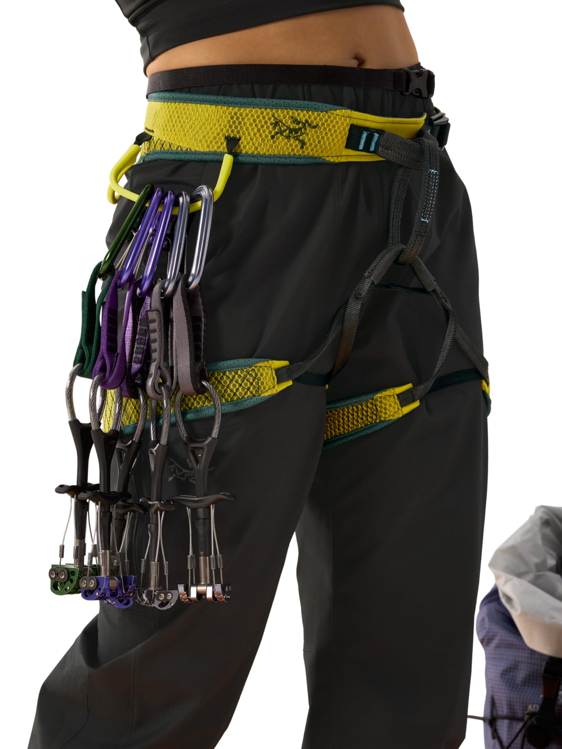 Arc'teryx Kragg Cotton Pant weave close-up demonstrating cotton-nylon durability