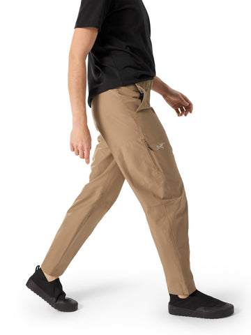 Arc'teryx Kragg Cotton Pant women's side pocket detail for secure storage