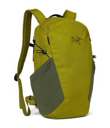 Arc'teryx Mantis 16 Backpack front view for fast-moving days with streamlined 16L capacity.