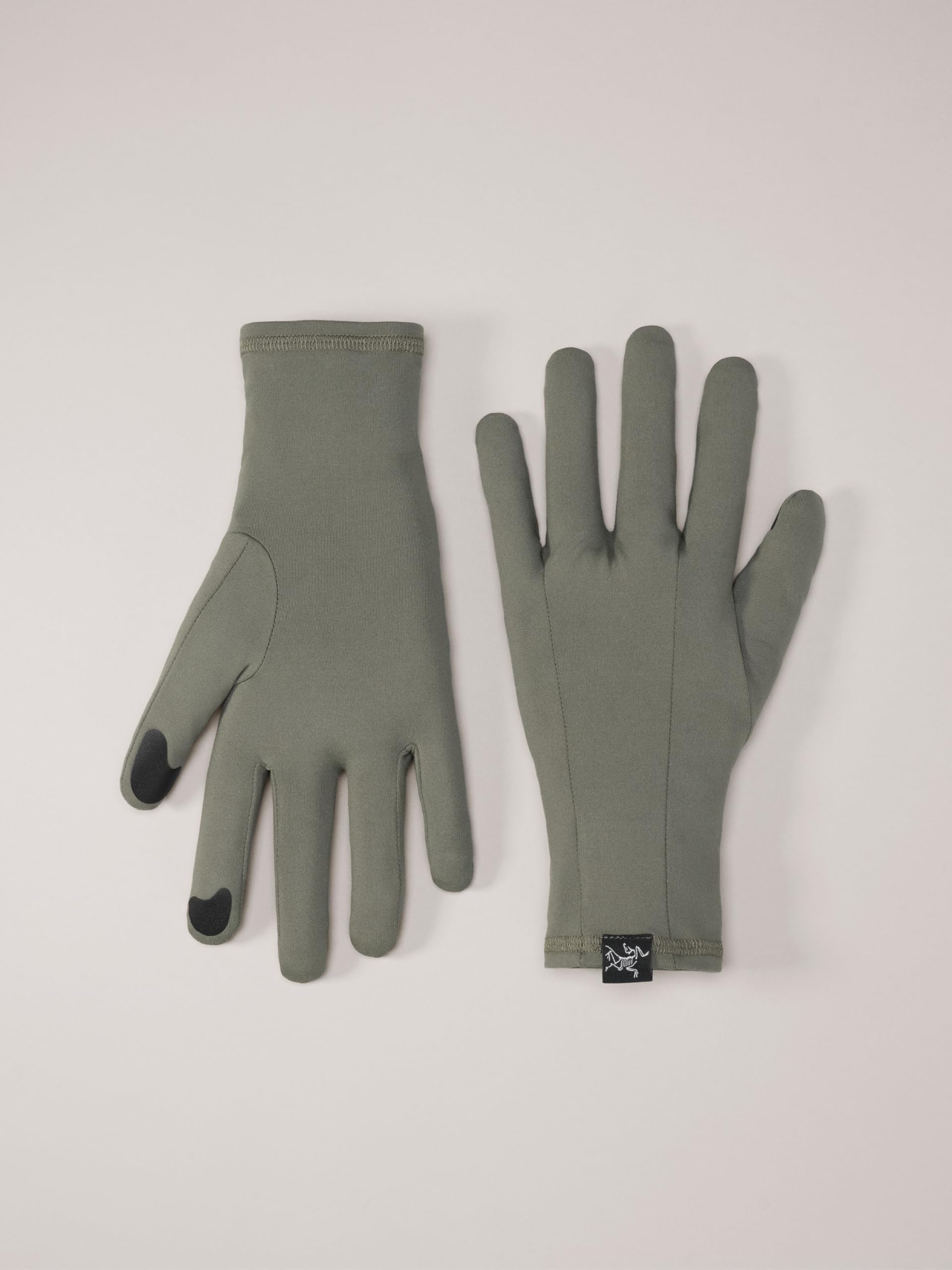 Arc'teryx Rho Glove breathable material helps regulate temperature.