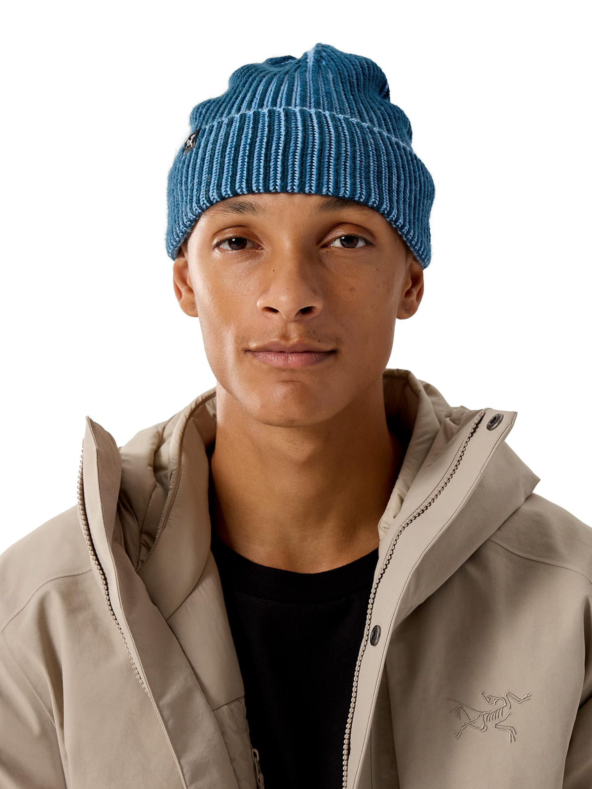 Arc'teryx Ribbed Toque front view shows warm wool-blend comfort for cold hikes