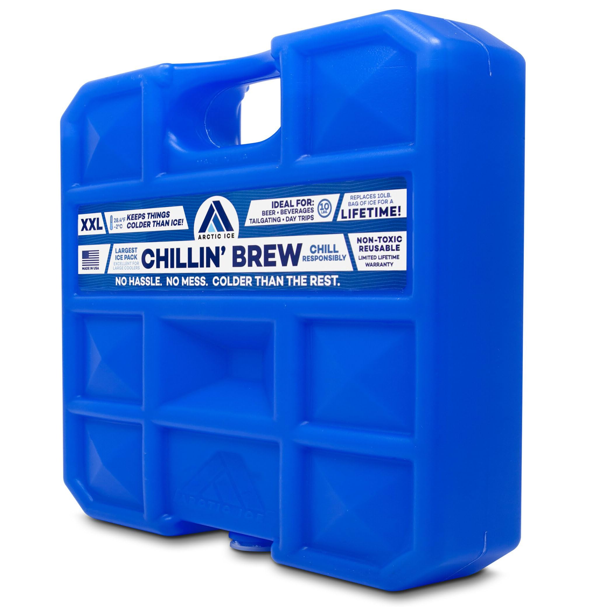 ARCTIC ICE Chillin' Brew uses freeze-28f technology for cold temps.