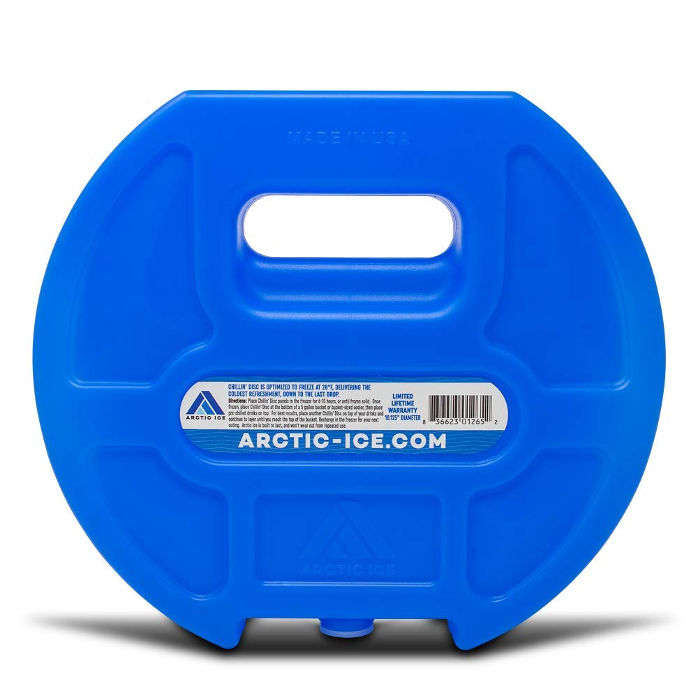 Arctic Ice Chillin' Disc 28°F freezing point maintains peak cold for beverages