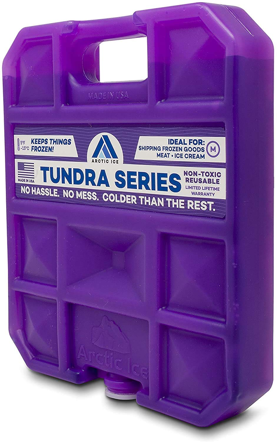 Arctic Ice Tundra for camping and lunchboxes provides long-lasting cold.