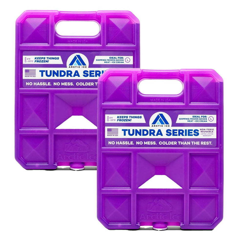 Arctic Ice Tundra large two-pack cooling a cooler for longer freshness