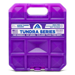 Arctic Ice Tundra Series purple medium 1.5 lb front view, showcasing compact cooling power.