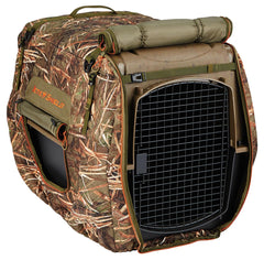 ArcticShield insulated kennel cover large Muddy Waters with top handles for easy transport.