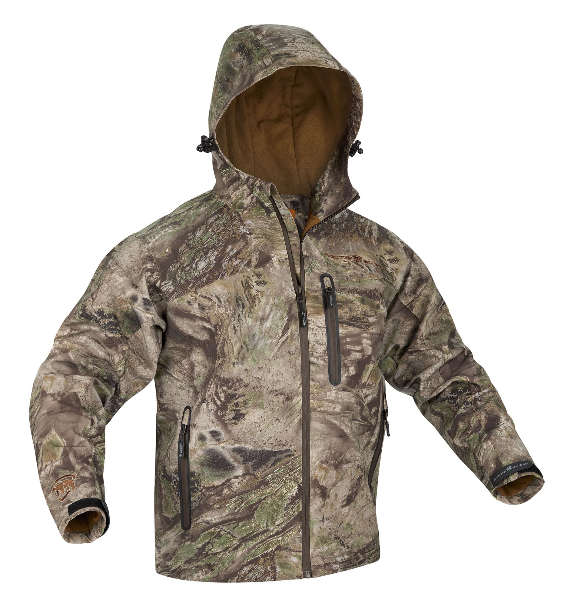 ArcticShield Prodigy Sentinel jacket Realtree Aspect front view for all-weather hunting.