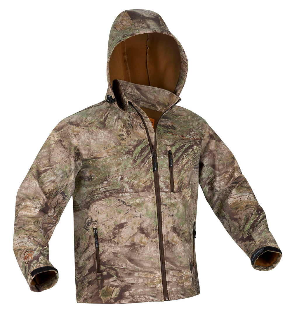ArcticShield Prodigy Vapor Hunting Jacket front view shows quiet fabric and wind resistance.