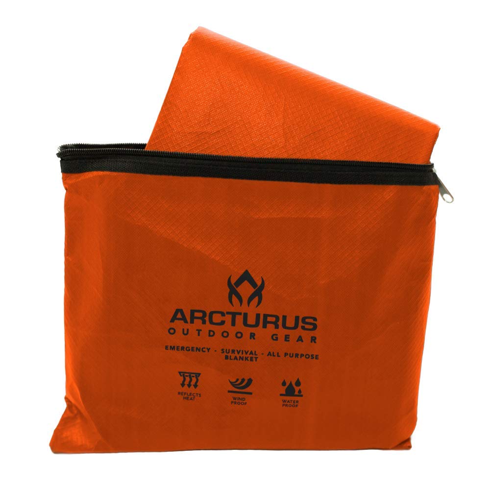 Arcturus insulated tarp reinforced grommets enable secure setups in windy conditions.