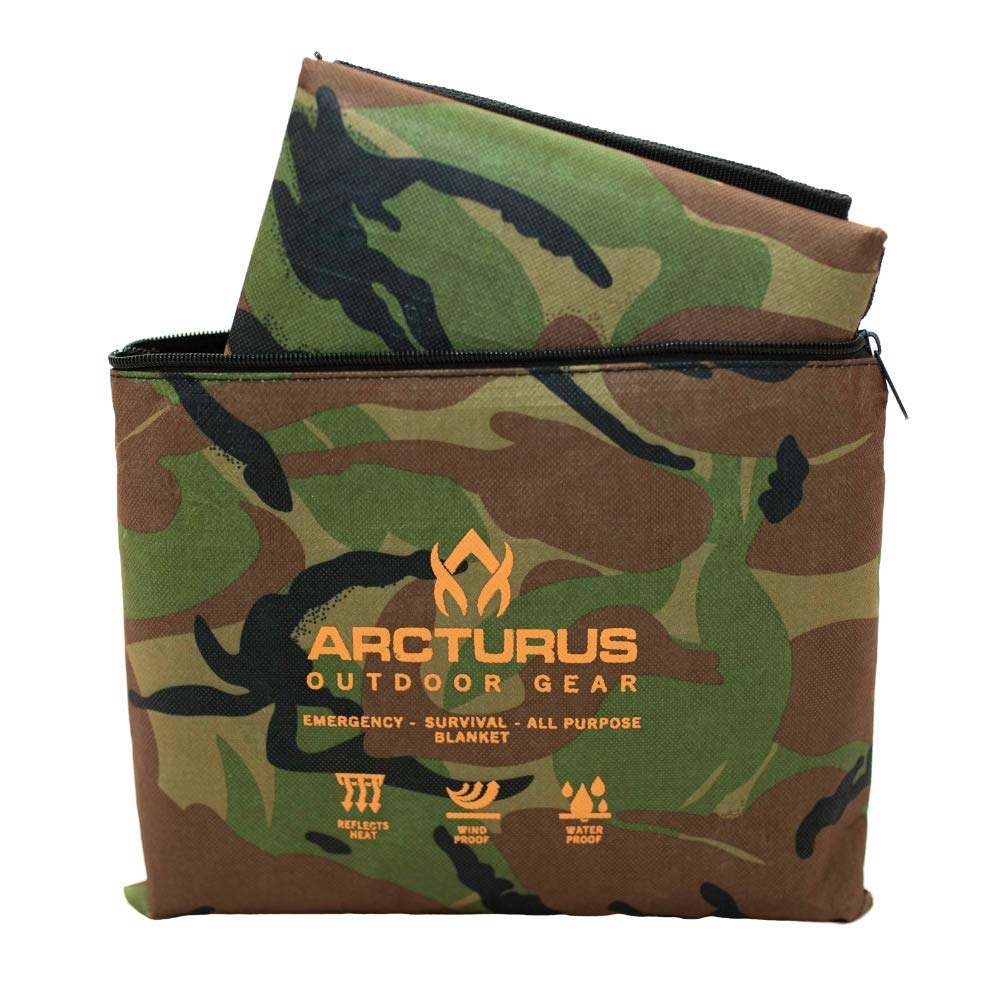 Arcturus insulated tarp in use as shelter demonstrates versatility.