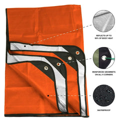 Arcturus insulated tarp waterproof layer demonstrates reliable shelter in rain.
