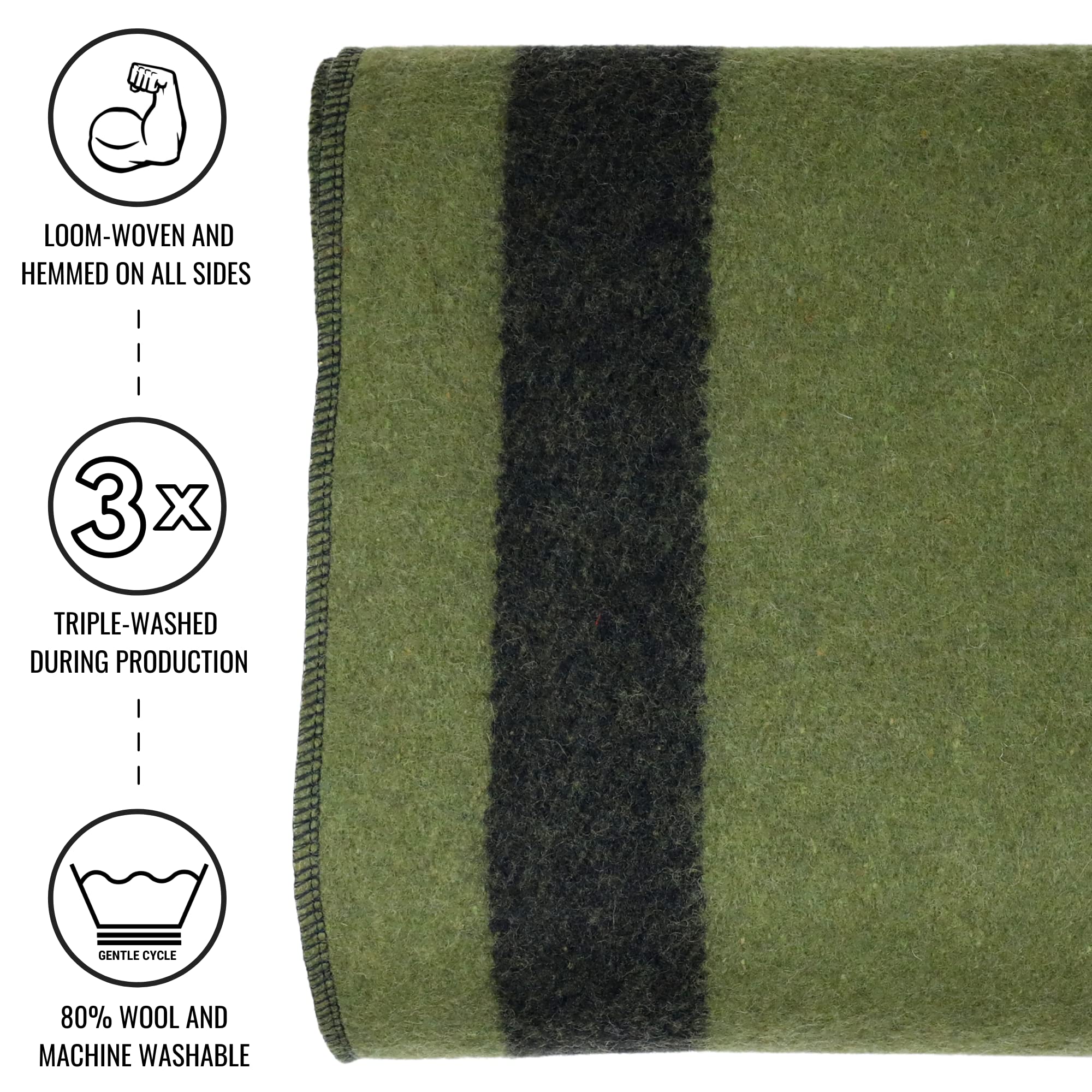 Arcturus Rainier blanket durable-woven design resists wear during camping.