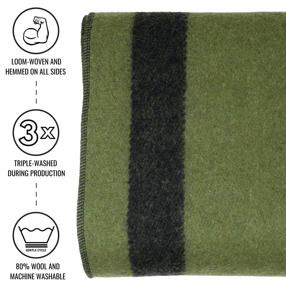 Arcturus Rainier blanket durable-woven design resists wear during camping.
