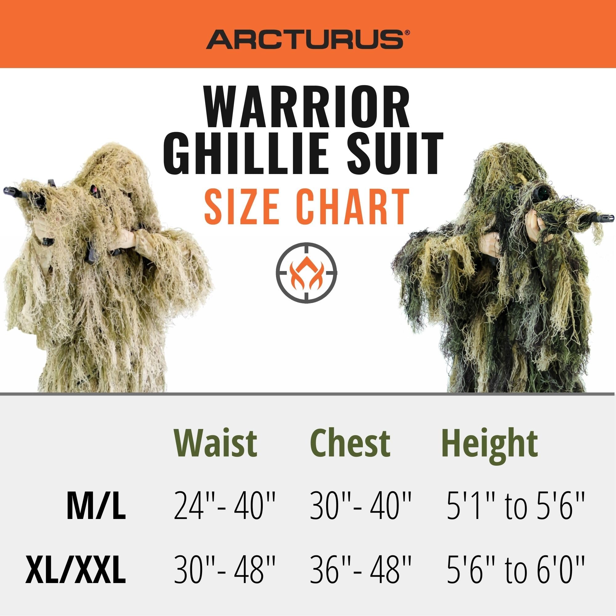 Arcturus Warrior woodland pattern camo offers reliable concealment in forested areas.