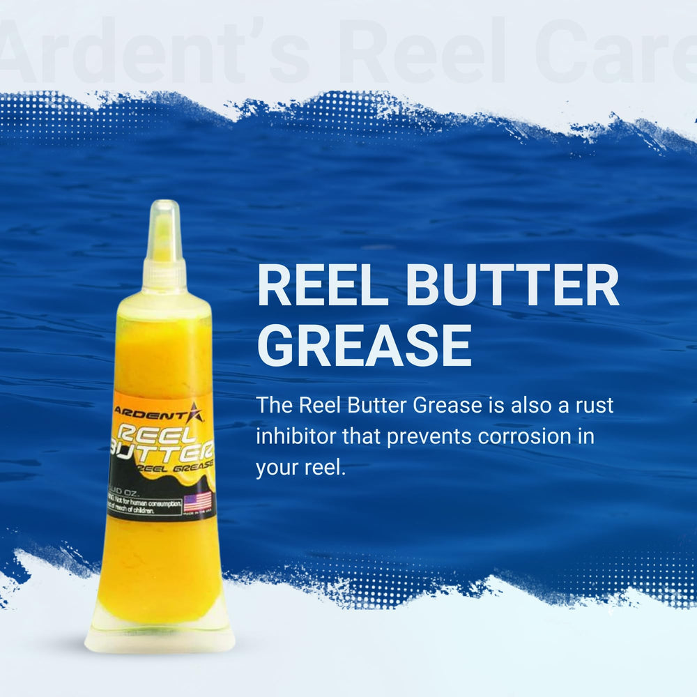 Closeup of Reel Butter label on bottle