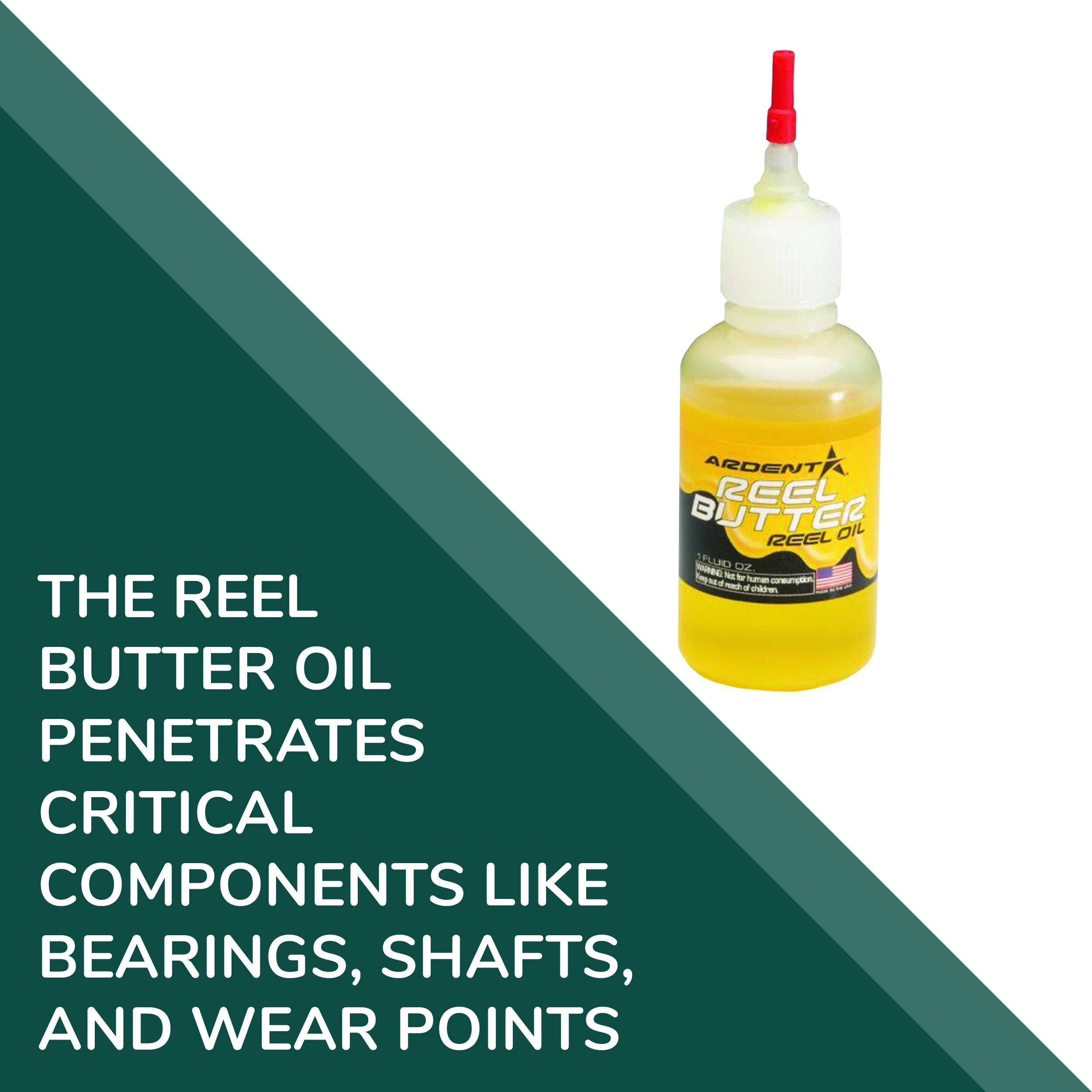 Ardent Reel Butter Oil applied during maintenance improves rotation.