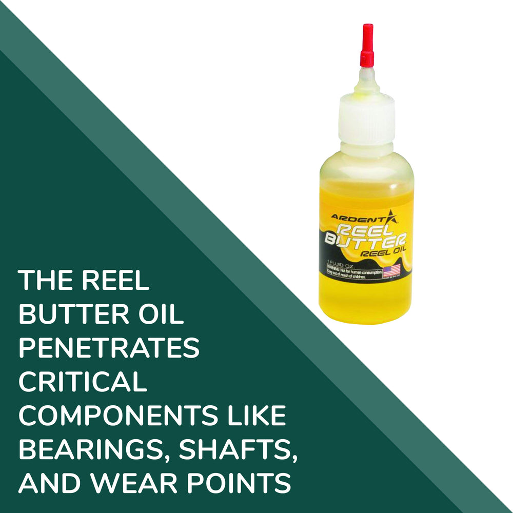 Ardent Reel Butter Oil applied during maintenance improves rotation.